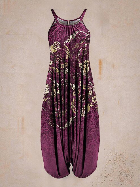 Purple Harem Jumpsuit